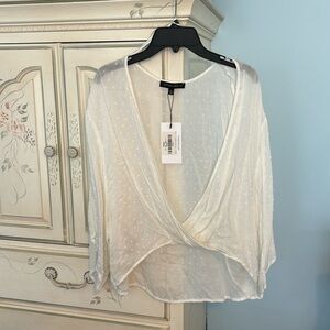 White Polka Dot Blouse